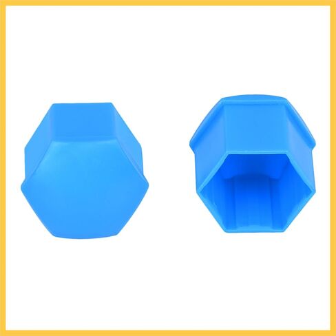 20pcs 21mm Universal Blue Plastic Car Wheel Nut Lug Hub Screw Rim Bolt Covers Dust Protection Caps with Removal Tool Clip Auto Replacement Parts in Saudi Arabia