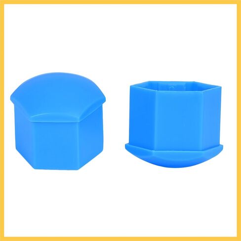 20pcs 21mm Universal Blue Plastic Car Wheel Nut Lug Hub Screw Rim Bolt Covers Dust Protection Caps with Removal Tool Clip Auto Replacement Parts in Saudi Arabia