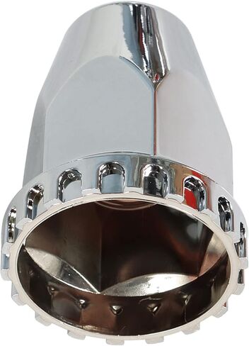 Chrome Front and Rear Hub Cover Wheel Axle Cover Center Caps Kit with 33mm Lug Nut Covers Replacement for 20 in & 22.5 in & 24.5 in Semi Truck Wheels in Saudi Arabia