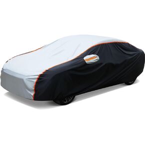 غطاء سيارة سيلنوفو سيدان مناسب لجميع الأحوال الجوية، مقاوم للماء للأشعة فوق البنفسجية، مقاوم للرياح، غطاء سيارة كامل للاستخدام الخارجي، مناسب لسيارة سيدان بطول يصل إلى 209 بوصة in Kuwait