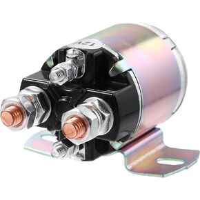 X AUTOHAUX 12V Starter Solenoid 4 Terminal Starter Relay Solenoid for Yamaha Golf Cart G2 G3 G5 G6 G7 G8 G9 G11 G14 G16 JF2-H1950-00 JR3-H1950-00 J38-81950-01 Silver Tone Tactile Point