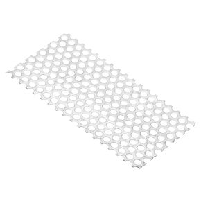 PATIKIL 8" x 4" 304 Stainless Steel Perforated Sheet, 0.32" Hole 19GA Expanded Metal Mesh Plate Screen Decorative Meshes for Ventilation Grill Smoking