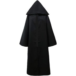 Friar Medieval Hooded Monk Cloak Jedi Knight Robe Adult Tunic Hoodies Robe Cosplay Capes Costume Gothic Halloween Cloak