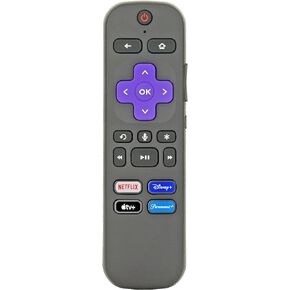Replacement OEM RC-A1R / RC-ALIR Streaming Player Remote Control for Roku Streaming Stick and TV with Voice Control. RCA1R and RCALIR Original Replacement - with TV controls and App shortcut keys [RF]