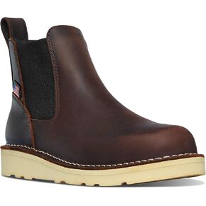حذاء عمل للسيدات من Danner 15482 مقاس 6.5 بوصات Bull Run Chelsea مقاس 5 بوصات بني اللون