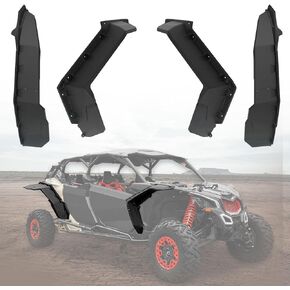 LitMiRacle X3 Fender Flares Mud Flares Guards أمامي وخلفي متوافق مع Can-Am Maverick X3 & X3 Max RS Turbo R RR 2017-2023، ملحقات خارجية متينة (استبدال OEM #715002973) in Kuwait