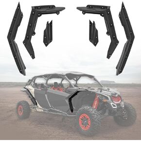 LitMiRacle X3 Fender Flares Mud Flaps Guards Front and Rear Compatible with Can-Am Maverick X3 & X3 Max RS Turbo R RR 2017-2023, Durable Exterior Accessories(OEM Replacement #715002973)
