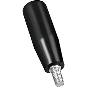 LEPENVEY M6*50mm Revolving Handwheel Machine Handle M6 Male Threaded Stem for Milling Machinery, Black, 1 PCS