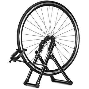 AYNEFY Bike Wheel Truing Stand, Professional Bicycle Tire Truing Stand Easy to Use Bicycle Wheel Maintenance Cycling Accessory Parts Bicycle Stand Suitable for 16-29 inch Tire Mountain Bike in Kuwait