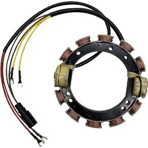 Stator For Johnson Evinrude 0583410 0763769 173-3410 Outboard 120,125,130,135,140 HP 1988-2001 9-AMP 4-Cylinder 2-Stroke Loop Charged