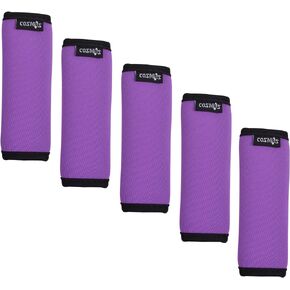 Cosmos 5 Pcs Purple Color Neoprene Handle Wraps/Handle Grip/Luggage Identifier for Travel Bag Luggage Suitcase