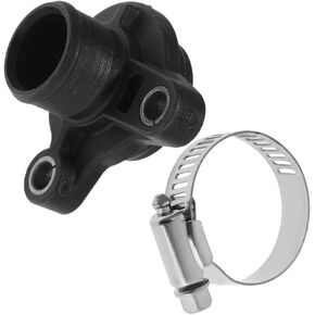 Water Hose Fitting w/Clamp For BMW N54 N53 N52 335i 335xi 135i 325i 330i 525xi 528i 528xi 530i 530xi Replace#11537541992, 11537544638