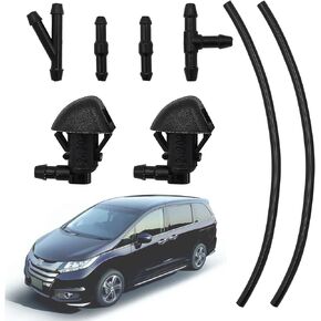 حزمة من 2 فوهات غسالة ممسحة متوافقة مع موديلات Honda Odyssey 2011-2017 (KA/KC/KL/KX) فوهة نفاثة سائلة لغسالة الزجاج الأمامي تحل محل 76810-TK8-A01 in Kuwait