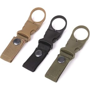 F Flammi 3Pcs Hanging Buckle Portable Water Bottle Ring Holder Mineral Water Bottle Clip for Backpack Belt Outdoor Camping Hiking Traveling in Kuwait