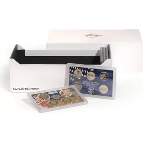 Lighthouse - Storage Box for 24 US Mint Proof Sets with INTERCEPT TECHNOLOGY Corrosion Protection (10 3/4" x 5 3/4" x 3 5/8")