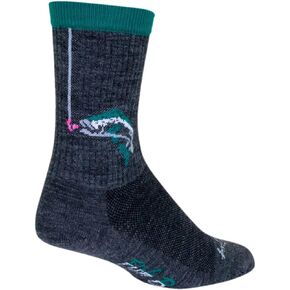 SockGuy Unisex Hooked 6-Inch Crew Wool Socks