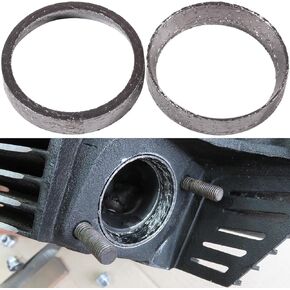 Harley Exhaust Gasket,Be Made Of Graphite and Steel Mesh,for 1984-later Most Harley Davidson Bikes,Touring,Sportster,Dyna,Softail,Evo etc.ID 48mm (2PCS) EGFH-001
