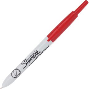 SHARPIE Retractable Permanent Markers, Ultra Fine Point, Blue, 12 Count - 1735792