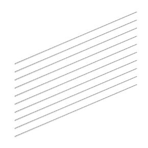 USAMILY 10pcs 1.5mm x 300mm Stainless Steel Solid Round Rods for Model, Lathe Bar Stock and DIY Craft