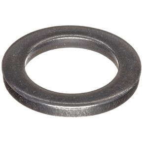 C1074/C1095 Spring Steel Round Shim, Unpolished (Mill) Finish, Spring Temper, ASTM A684, 0.2mm Thickness, 14mm ID, 20mm OD (Pack of 25)