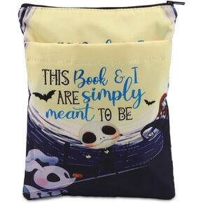 KEYCHIN Jack And Sally Fans Book Sleeve Pumpkin King Fans Gifts Sally Scream Book Cover Protector For Bookish Book Lover (This Book-BS)