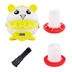 Morishima New Design Digital Mini Egg Hatching 9 Eggs Incubator Automatic Temperature Control Hatcher for Chickens, Ducks, Birds (12egg-Incubator-New)