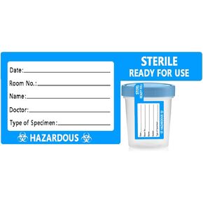 Tamper Evident Lip Seal Stickers for 4 oz Sterile Urine Specimen Cup Containers,300 Pcs Per Roll