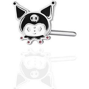 Hello Kitty Kuromi Nose Rings 20g Stainless Steel L-Shape Kawaii Cute Nose Stud Officially Licensed Sanrio