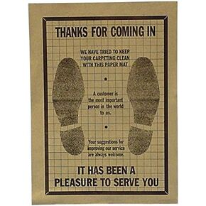 John Dow Industries PFM-500 Paper Disposable Floor Mat (Roll/500)