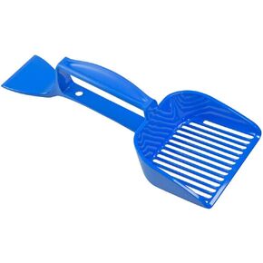 SCRAPE 'N' SCOOP - مزيل الكتل، مغرفة فضلات القطط، مغرفة صندوق فضلات متينة، مغرفة فضلات القطط، منظف صندوق الفضلات (رمادي)