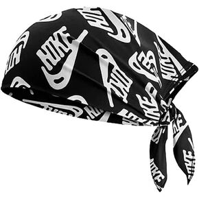 Nike Printed Bandana Unisex Bandanas Size OS, Color: Black/White