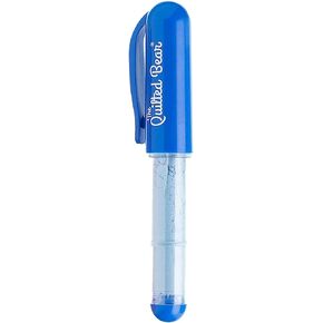 The Quilted Bear Chalk Fabric Marker for Sewing - Pen Style Refillable Fabric Chalk Markers for Sewing, Quilting and Crafting with Chalk Wheel Tip (Blue)
