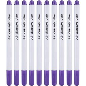 10pcs Water Erasable Pen, Fabric Marking Pen Fabric Marker Tailoring Tool DIY Water Soluble Erasable Pen DIY Cloth Sewing Accessories (Single Head Blue)