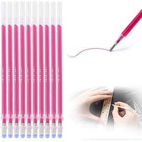 100pcs Heat Erase Pens Heat Erasable Fabric Refills Marking Pen Fabric Marking Pens Fabric Markers for Sewing Quilting Sewing Dressmaking