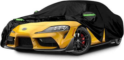 أغطية سيارة مقاومة للماء تحل محل 2020-2024 Toyota Supra GR A90 A91 MK5، 6 طبقات غطاء سيارة مناسب لجميع الأحوال الجوية مع باب بسحاب للحماية من الغبار والثلج والمطر in Kuwait