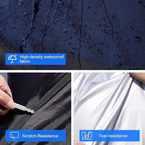 غطاء سيارة سيلنوفو سيدان مناسب لجميع الأحوال الجوية، مقاوم للماء للأشعة فوق البنفسجية، مقاوم للرياح، غطاء سيارة كامل للاستخدام الخارجي، مناسب لسيارة سيدان بطول يصل إلى 209 بوصة in Kuwait