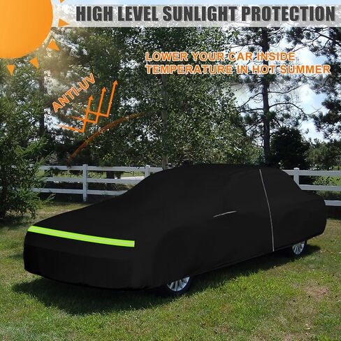 Waterproof Car Cover Replace for 1998-2011 Lincoln Town Car, Old Classic Car Covers with Zipper Door for Snow Rain Sun Dust Protection(L FN145 Executive,Signature Limited,Design,Ultimate Signature L) in Saudi Arabia
