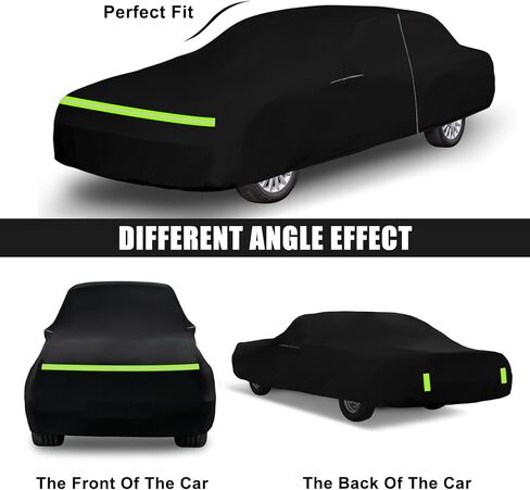 Waterproof Car Cover Replace for 1998-2011 Lincoln Town Car, Old Classic Car Covers with Zipper Door for Snow Rain Sun Dust Protection(L FN145 Executive,Signature Limited,Design,Ultimate Signature L) in Saudi Arabia