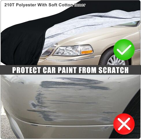 Waterproof Car Cover Replace for 1998-2011 Lincoln Town Car, Old Classic Car Covers with Zipper Door for Snow Rain Sun Dust Protection(L FN145 Executive,Signature Limited,Design,Ultimate Signature L) in Saudi Arabia