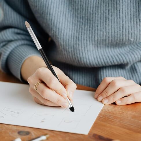 Artist Blending Sponge Pen, Double Headed Washable Sketch Rubbing Sponge Brush Sketch Wipe Drawing Blender Tool for Artist Student Sketch Drawing Correcting Lightening Highlight(4 PCS) in Kuwait