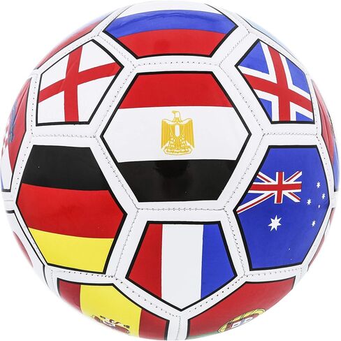 كرة قدم Mozlly أعلام الدول الدولية، تصميم بألوان راقية، مقاس رسمي 5، معدات رياضية - رقم الصنف 108005 in Kuwait
