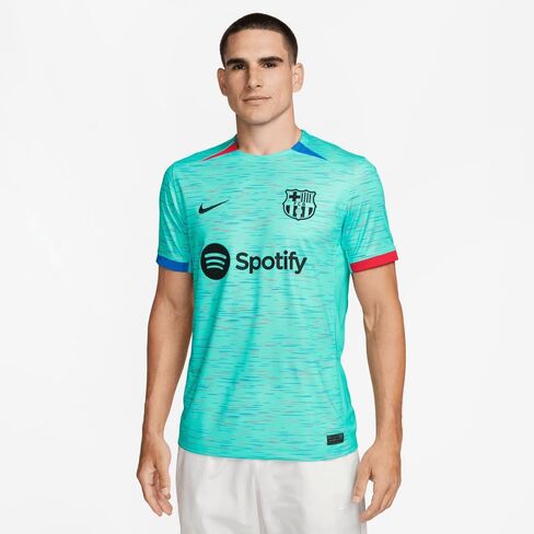 Nike 2023-2024 Barcelona Third Football Soccer T-Shirt Jersey Blue in Saudi Arabia