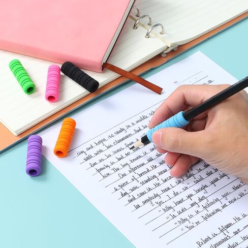 50 قطعة من مقابض أقلام الرصاص الإسفنجية من أوستيد مكونة من 11 حلقة للكتابة اليدوية للأطفال والكبار، مقابض حامل أقلام رصاص 10 ألوان لتخفيف الأصابع، وسادة حامل أقلام رصاص ميكانيكية in Kuwait