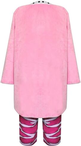 FAHKOM Donquixote Doflamingo Cosplay Costume Coat Doflamingo Costume Outfit Jacket Pink Uniform Halloween Men in Saudi Arabia