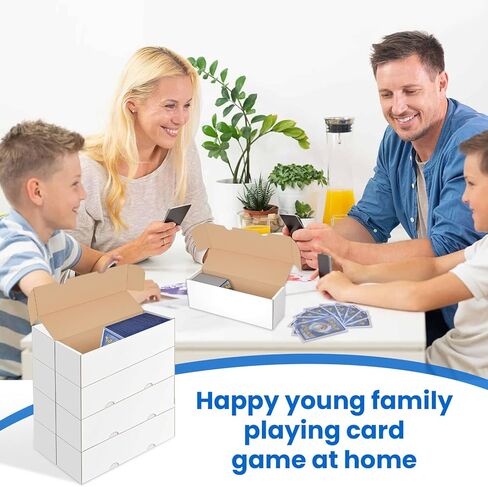 صندوق تخزين بطاقات التجارة HIMOMO، 4 عبوات عدد 700 صناديق تخزين البطاقات الرياضية، حافظات تخزين البطاقات المموجة من الورق المقوى، صندوق تجميع البطاقات للرافعات العلوية، تخزين البطاقات، جامع البطاقات الرياضية in Kuwait