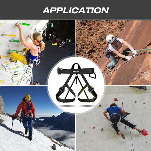 KAILAS Climbing Harness Rock Adjustable Half Body Safety Belt for Tree Climbing Outdoor Fire Rescuing Caving Rappelling Tree Protect Waist Safe Seat Belt Harness for Women Man in Kuwait