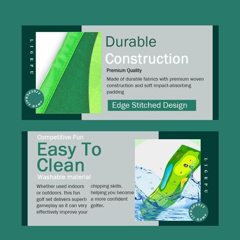 Chipping Golf Game Mat Indoor Outdoor Golf Game Training Mat for Adults and Family Kids Play Equipment Stick Chip Golf Set Backyard Game in Kuwait