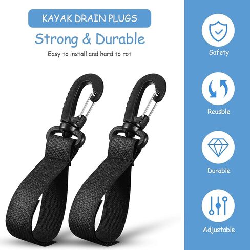 Skylety 6 Pieces Boat Paddle Clip Kayak Paddle Keeper Kayak Paddle Storage Holder Kayak Oar Clip Kayak Canoe Boat Paddle Accessories (Not Include D Ring Patch) in Saudi Arabia