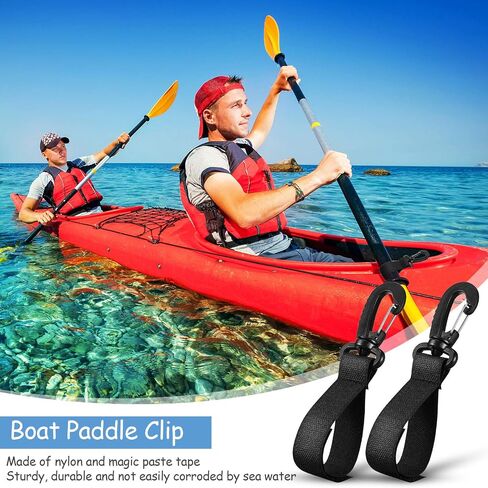 Skylety 6 Pieces Boat Paddle Clip Kayak Paddle Keeper Kayak Paddle Storage Holder Kayak Oar Clip Kayak Canoe Boat Paddle Accessories (Not Include D Ring Patch) in Saudi Arabia