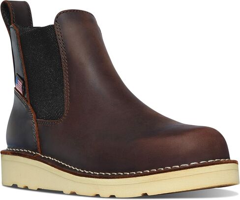 Danner Women's 15482 6.5" Work Boot Bull Run Chelsea 5" Brown Wedge in Saudi Arabia